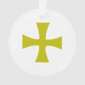 Nepgouden Byzantijns Kruis Ornament (voorkant)