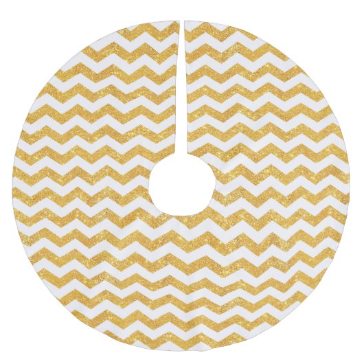 Nepgouden Chevron - Kerstboomkleed Kerstboom Rok (Voorkant)