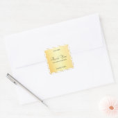 Nepgouden Confetti Bedankt Script Sjabloon Vierkante Sticker (Envelop)