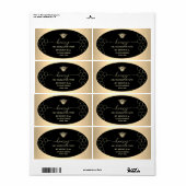 Nepgouden Honingbij Honing Potlabel Etiket (Full Sheet)