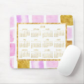 Nepgouden Jaarlijkse 2019 Agenda Muismatten Roze (Met muis)