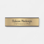 Nepgouden kantoor deur bord naamplaat (Voorkant)