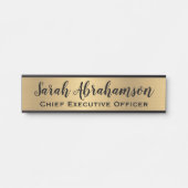 Nepgouden kantoor deur bord naamplaat (Voorkant)