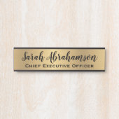 Nepgouden kantoor deur bord naamplaat (Voorkant)