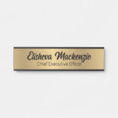 Nepgouden kantoor deur bord naamplaat (Voorkant)