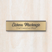 Nepgouden kantoor deur bord naamplaat (Voorkant)
