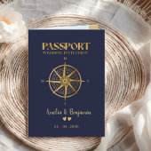 Nepgouden kompas reis paspoort bestemming