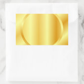 Nepgouden sjabloon met lege tekst Monogram Rechthoekige Sticker (Tas)