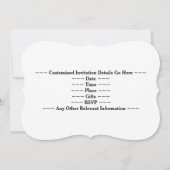 Nepgouden uitstraling 1e verjaardagsfeest + aangep kaart (Achterkant)