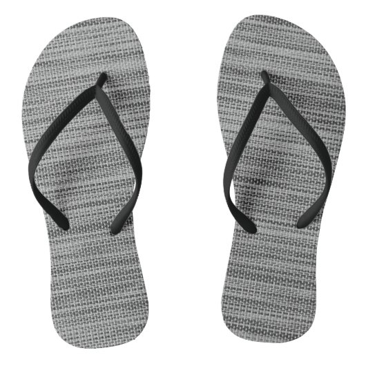 Nepgrijze Stoffen Slippers  Teenslippers (Voetbed)