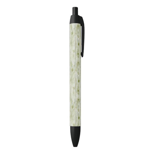 Nepgroen Hout Zwarte Inkt Pen (Achterkant (Verticaal))