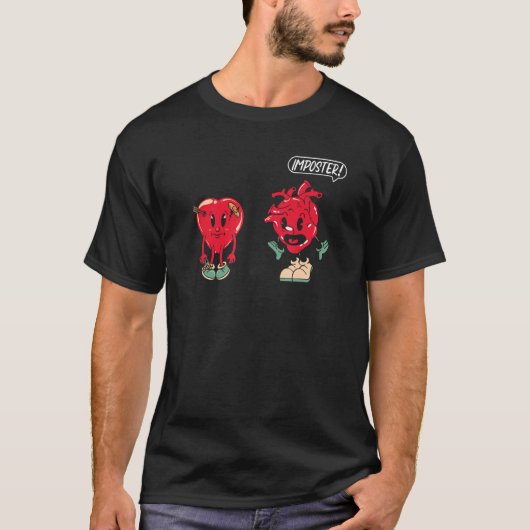 Nephart Intern Orgaan van het lichaam Gewond hart T-shirt (Voorkant)