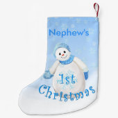 Nephew 1 Kerstman Snowman Kleine Kerstsok (Achterkant)