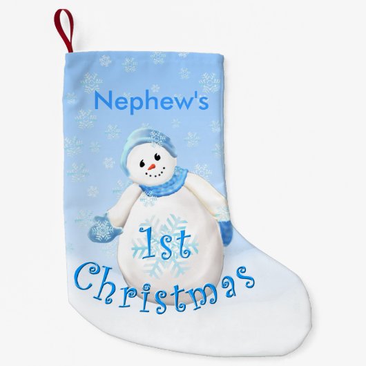 Nephew 1 Kerstman Snowman Kleine Kerstsok (Voorkant)