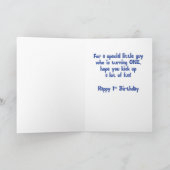 Nephew 1e verjaardag Sportzalen Kaart (Binnen)