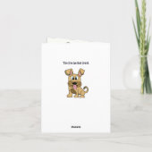 Nephew Birthday Card - Cute Dog Kaart (Achterkant)