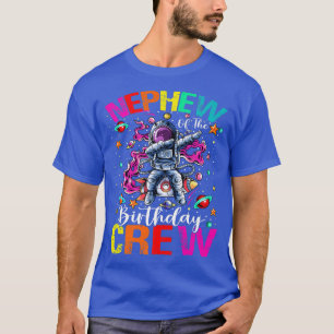 Nephew Birthday Crew Astronaut Space Planeten T-shirt