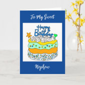 Nephew Birthday Kaart (Gele Bloem)