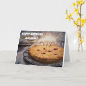 **NEPHEW' BIRTHDAY** PIE MET SPARKERS KAART (Gele Bloem)