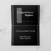 NEPHEW bruiloft gefeliciteerd Kaart (Binnen)