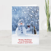 Nephew en vrouw nichtje in de wet Kerstmis Kaart (Voorkant)