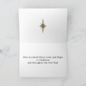 Nephew en zijn vrouw, Santa en Reindester Feestdagen Kaart (Binnen)