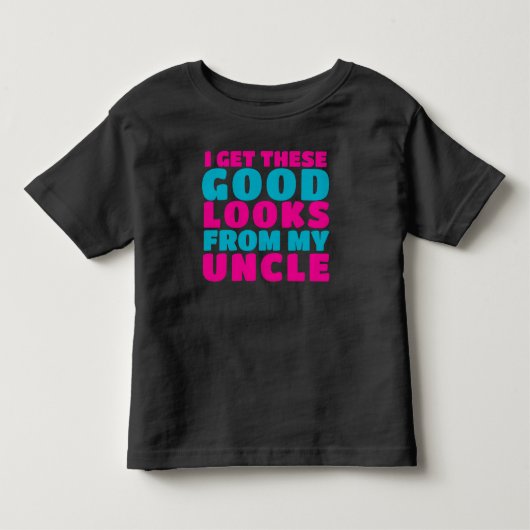 Nephew erft het mooie uiterlijk van oom kinder shirts (Voorkant)