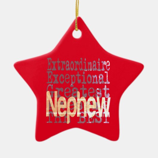 Nephew Extraordinaire Keramisch Ornament (Voorkant)