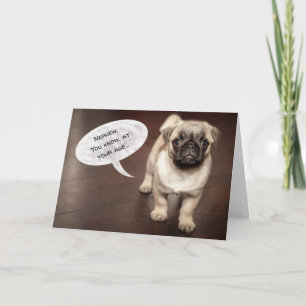 Nephew Funny Dog Birthday Card Kaart
