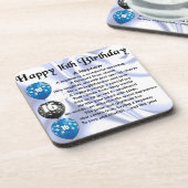 Nephew gedicht - 16e verjaardag drankjes onderzetter (Linkerzijde)