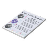 Nephew gedicht - 18e verjaardag notitieblok (Linkerzijde)