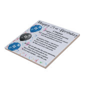 Nephew gedicht - 21e verjaardag tegeltje (Zijkant)