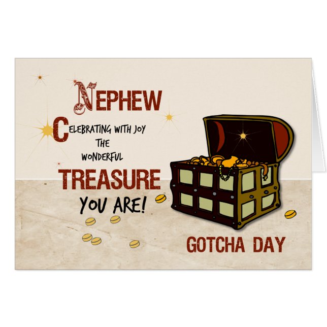 Nephew Gotcha Dag met Pirate Treasure (Voorkant Horizontaal)