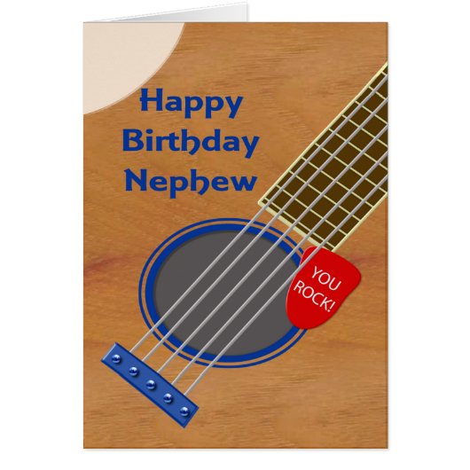 Nephew Guitar Player Birthday (Voorkant)