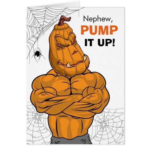 Nephew Halloween gespierd Jack O' Lantern (Voorkant)