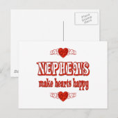 Nephew Hearts Briefkaart (Voorkant / Achterkant)