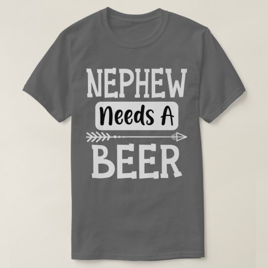 Nephew heeft een bierfamilie nodig Drink bieren ko T-shirt (Design voorkant)