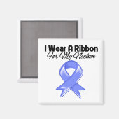 Nephew - Ik heb Periwinkle Ribbon Draag Magneet (Voorkant / Achterkant)