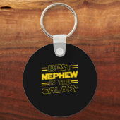 Nephew In The Galaxy Funny Fathers Day Gift For Me Sleutelhanger (Voorkant)