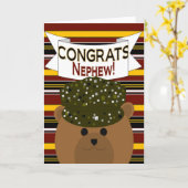 Nephew - Leger Soldaat Gefeliciteerd! Kaart (Gele Bloem)