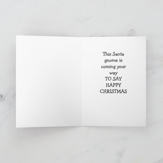 **NEPHEW** MERRY CHRISTMAS VAN GNOME HOLIDAIRE KAA FEESTDAGEN KAART (Binnen)