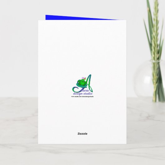 Nephew Red Star 2e verjaardag kaarten (Achterkant)