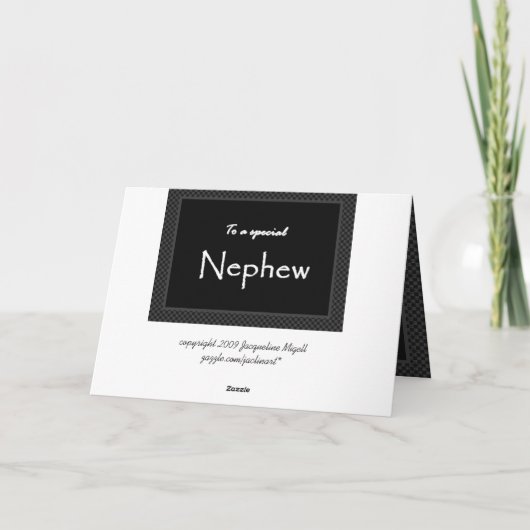 NEPHEW Ring BearerDank je Template Bedankkaart (Achterkant)