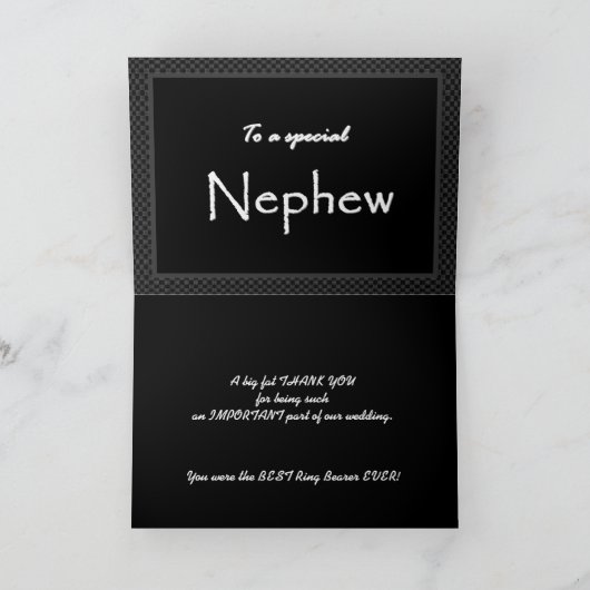 NEPHEW RingdragerDank je Template Bedankkaart (Binnen)