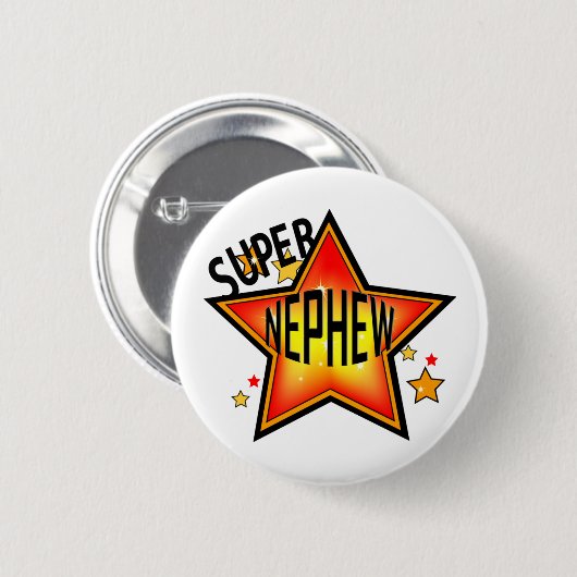 Nephew Super Star Funny Button (Voorkant /achterkant)
