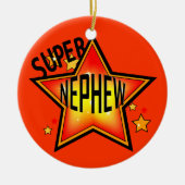 Nephew Super Star-kerstversiering Keramisch Ornament (Voorkant)