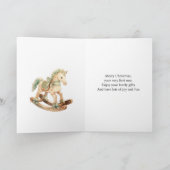 Nephew teddybeer kerstboom feestdagen kaart (Binnen)