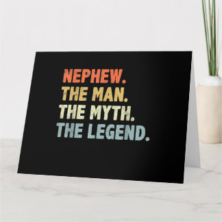 Nephew The Man Myth Legend Father's Day Kaart