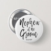 Nephew van de Groom | Button voor weddenschappen m (Voorkant /achterkant)