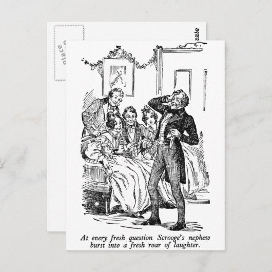 Nephew van Scrooge (met tekst) Briefkaart (Voorkant / Achterkant)